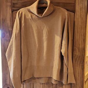 Cozy Tan Turtleneck Sweater